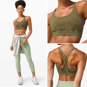 NWT Lululemon Long Line Energy Bra *Ice Dye